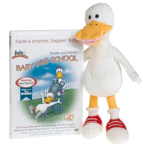 Baby Prodigy Gift Set (Dookie Duck Plush & Baby Preschool DVD)