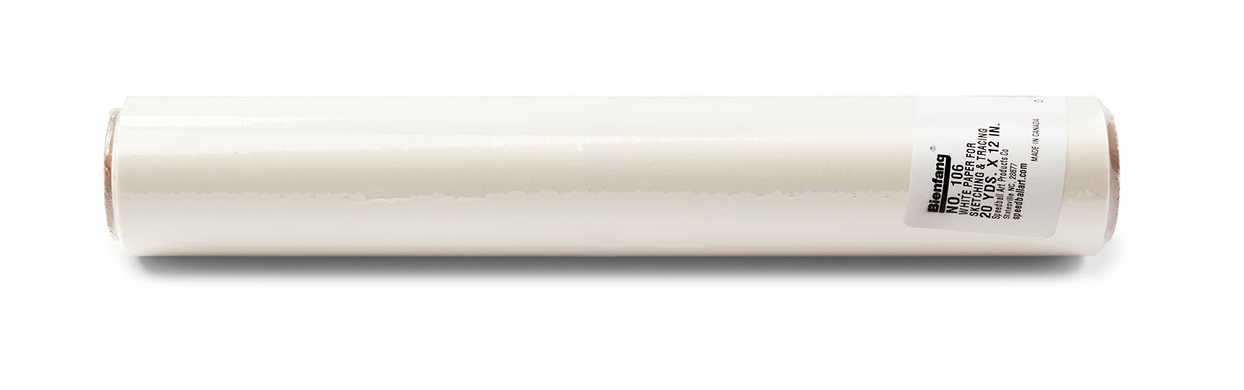 Bienfang Sketching & Tracing Paper Roll, White, 12 Inches x 20 Yards - for Drawing, Trace, Sketch, Sewing Pattern