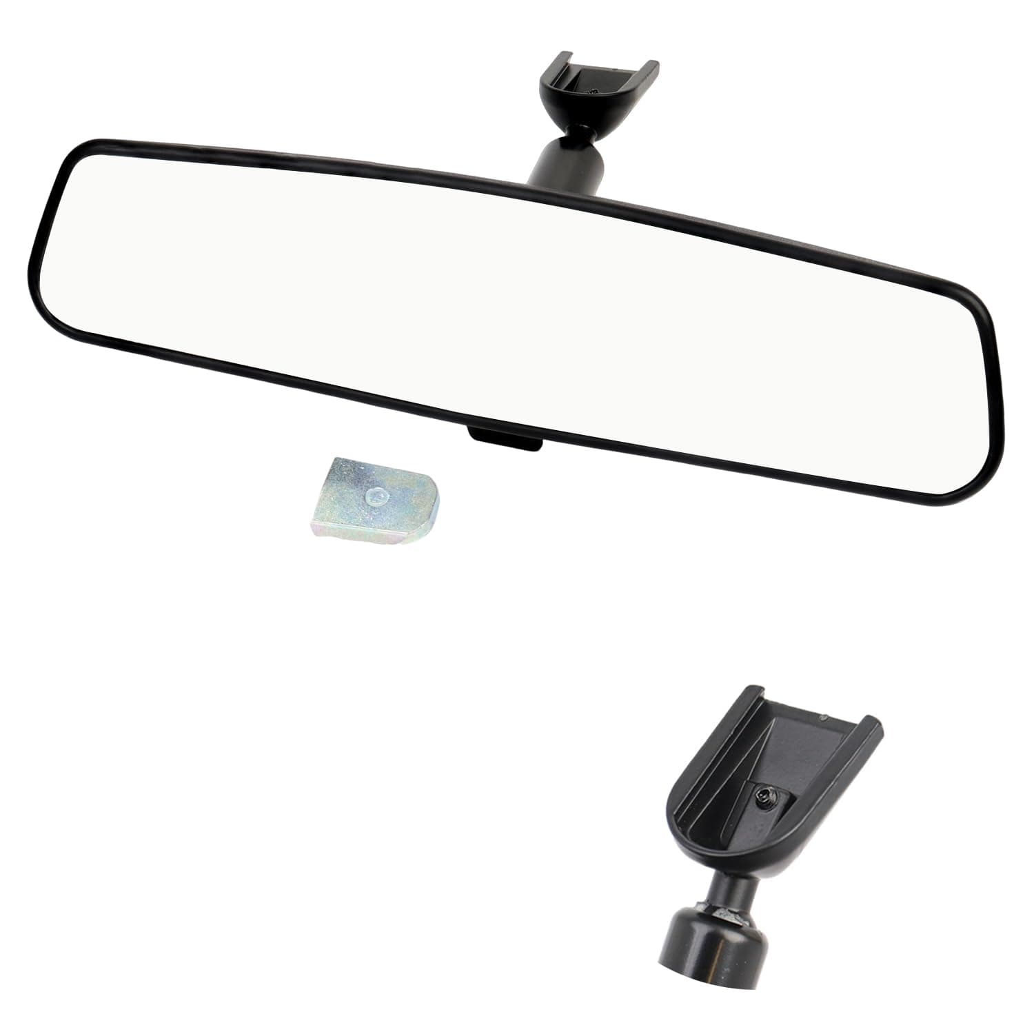 10.6'' Rear View Mirror, Compatible with Jeep Wrangler Nissan Rogue Altima Toyota Corolla Camry Tacoma Kia Optima Soul Sorento Ford F150 Focus Honda Civic Accord And More Interior Rearview Mirror