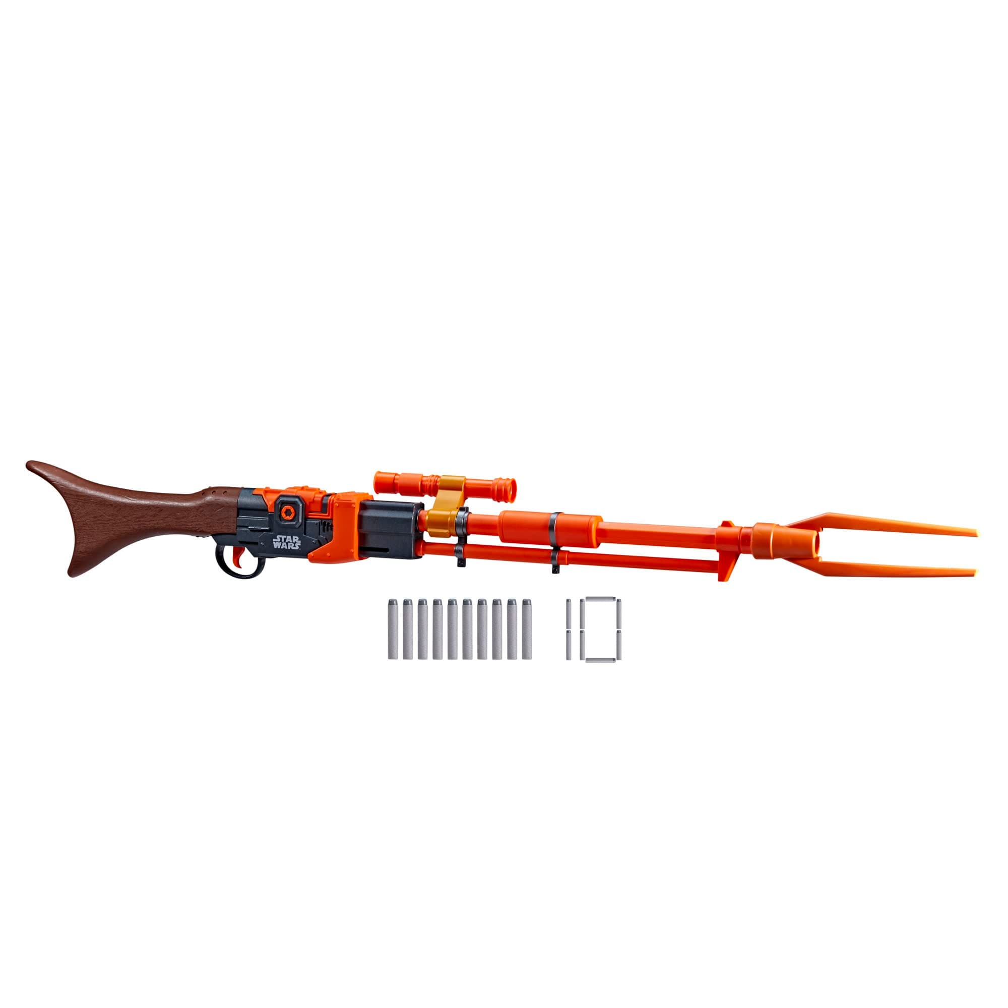 NERF Star Wars Amban Phase-Pulse Blaster, The Mandalorian, Scope, 10 Official Elite Darts, Breech Load, 50.25 Inches Long