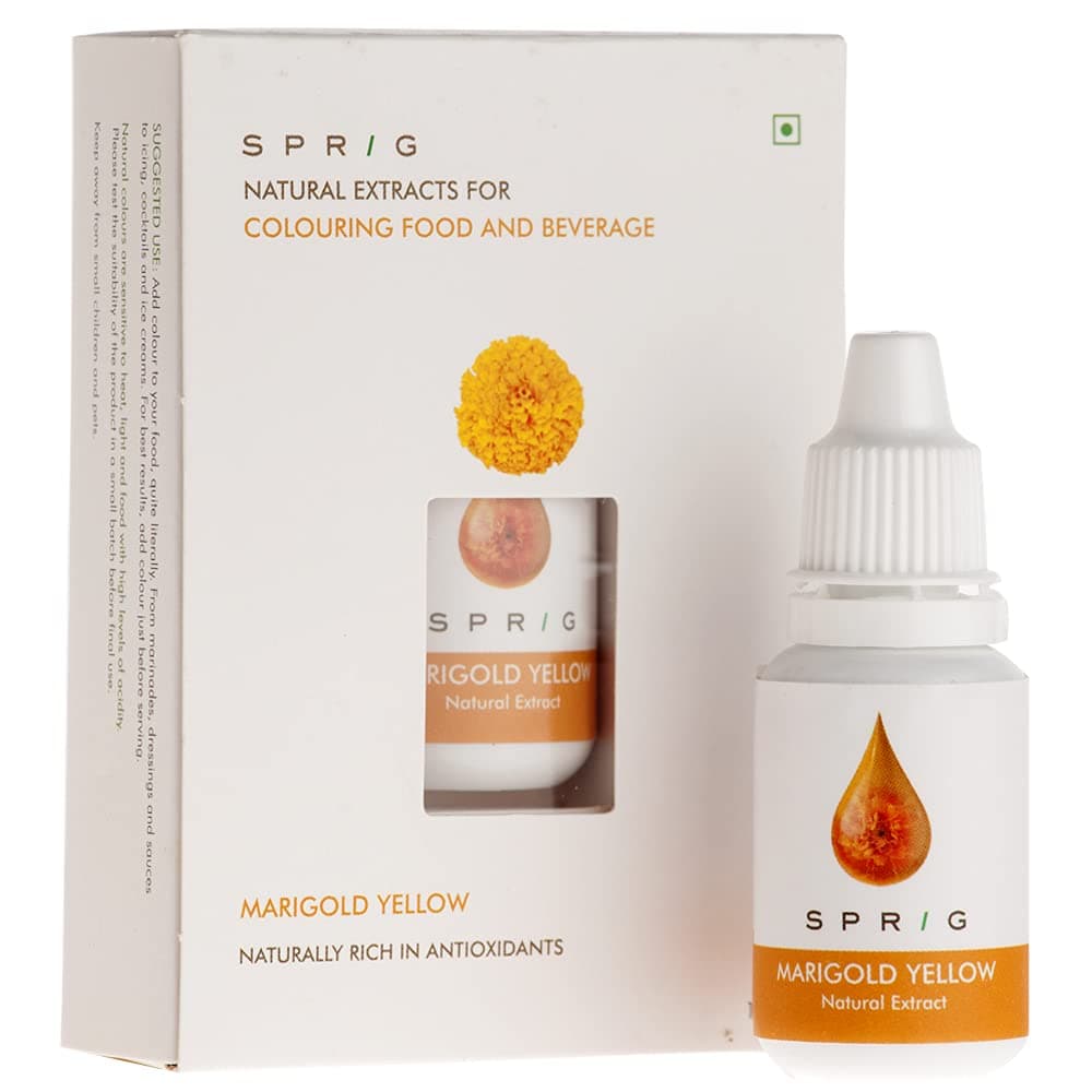 Sprig 1 Natural Extracts For Colouring Food And Beverage, Marigold Yellow, 15Ml