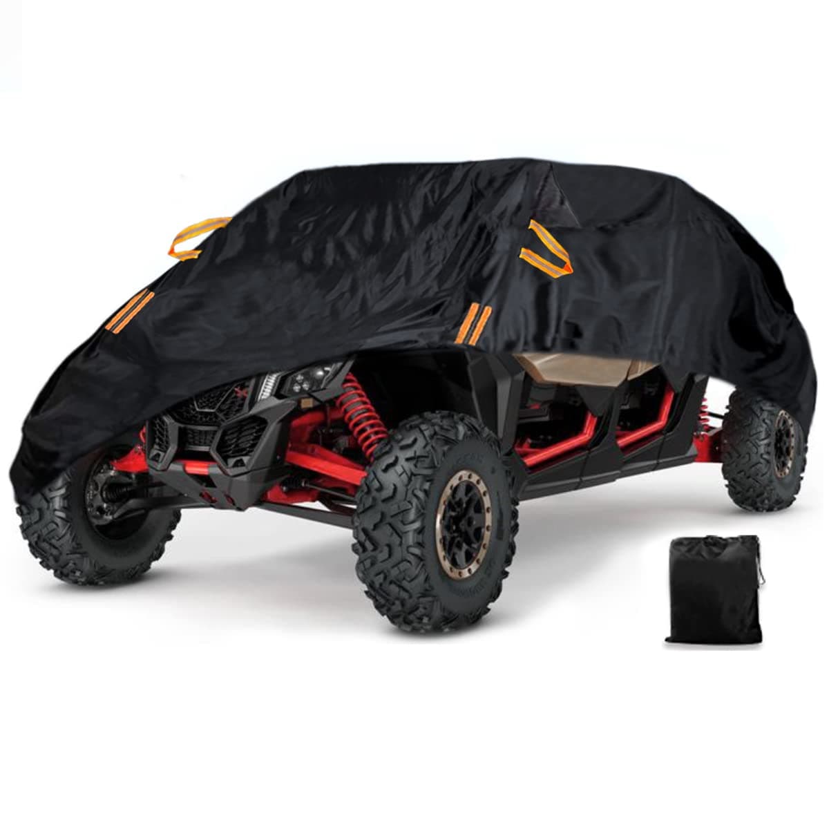 UTV Cover Waterproof Heavy Duty Black Oxford Cloth Protection Covers UTV Accessories for Polaris RZR PRO XP Can-Am Maverick Defender Arctic Cat Textron Off Road Yamaha 4-6 Seater Side by Side Covers
