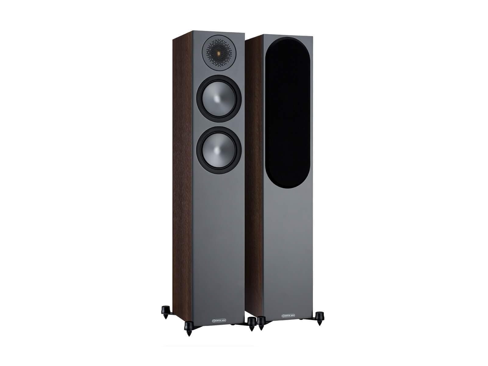Monitor Audio Bronze 200 Floor Standing Pair Speaker (Walnut)