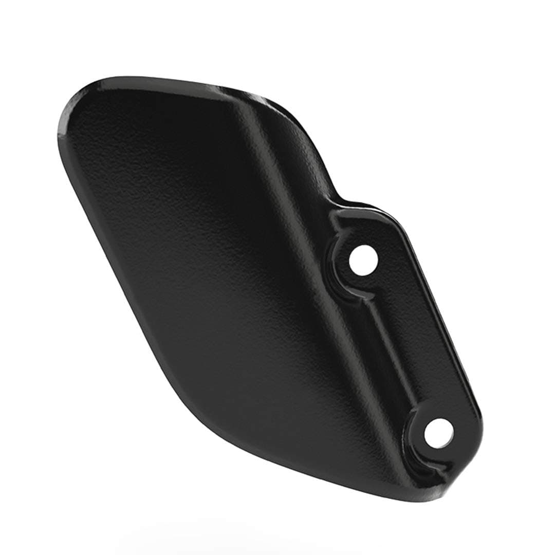 1990444 Heel Guard, Rh, Stainless Steel, Black for Interceptor 650