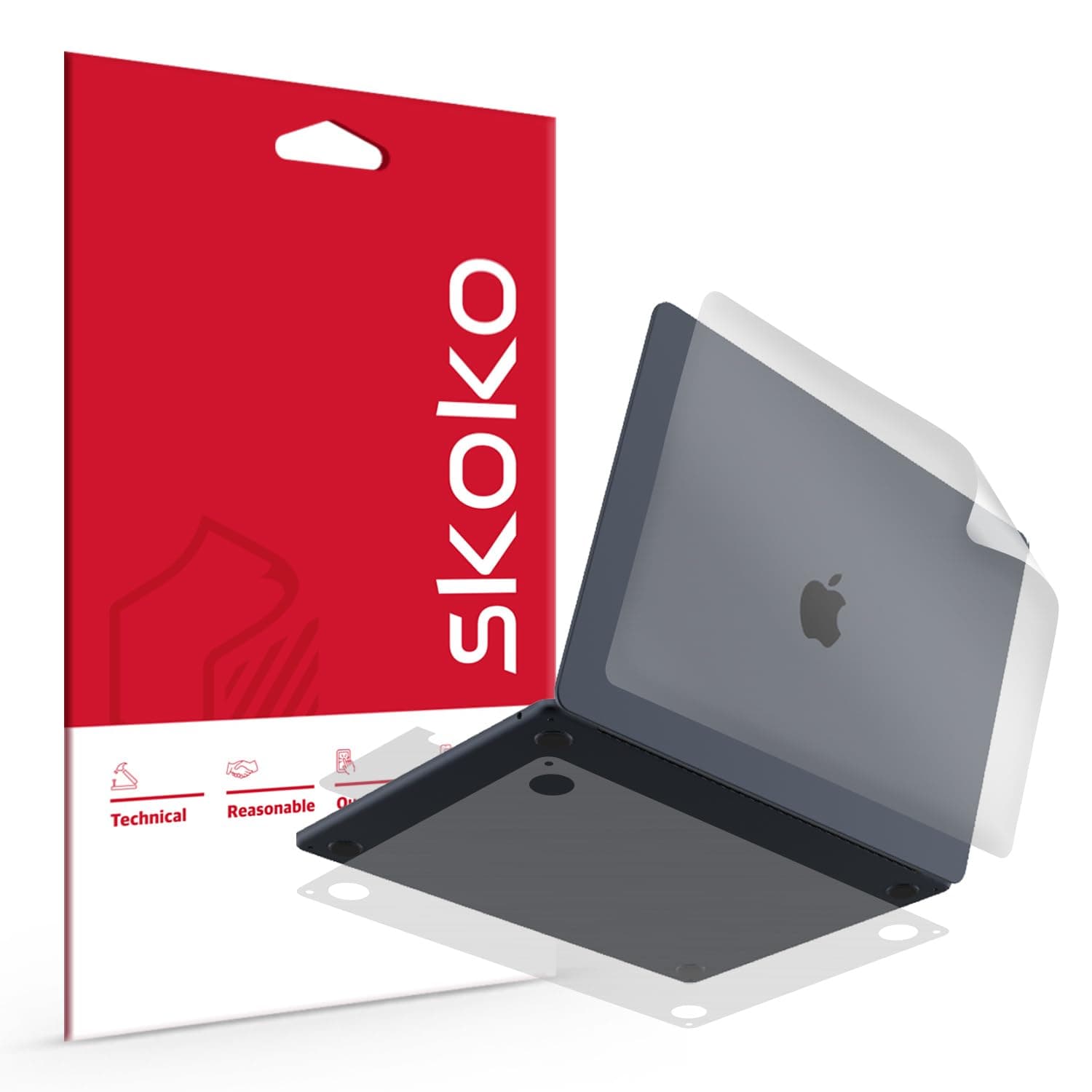 skoko New Skin Protector Matte Transparent Film Compatible with MacBook Air 1...