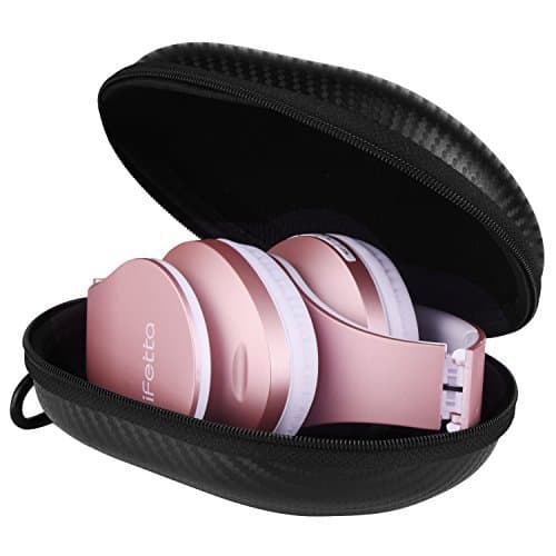 Ifecco Portable Carrying Case, Waterproof Zipper Hard Case Travel Bag, Fit for Over-Ear Headphone (Headphone not Include) for N3, V5 Model, Black