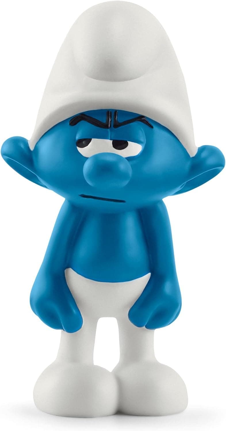 schleich 20836 Griesgram Smurf, for Children from 3+ Years, The Smurfs - Pre School Smurfs Figurines