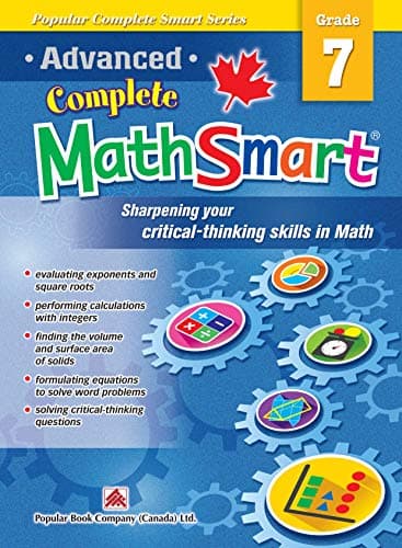 Popular Complete Smart Series: Advanced Complete MathSmart Grade 7: Advance in Math and Build Critical-Thinking Skills