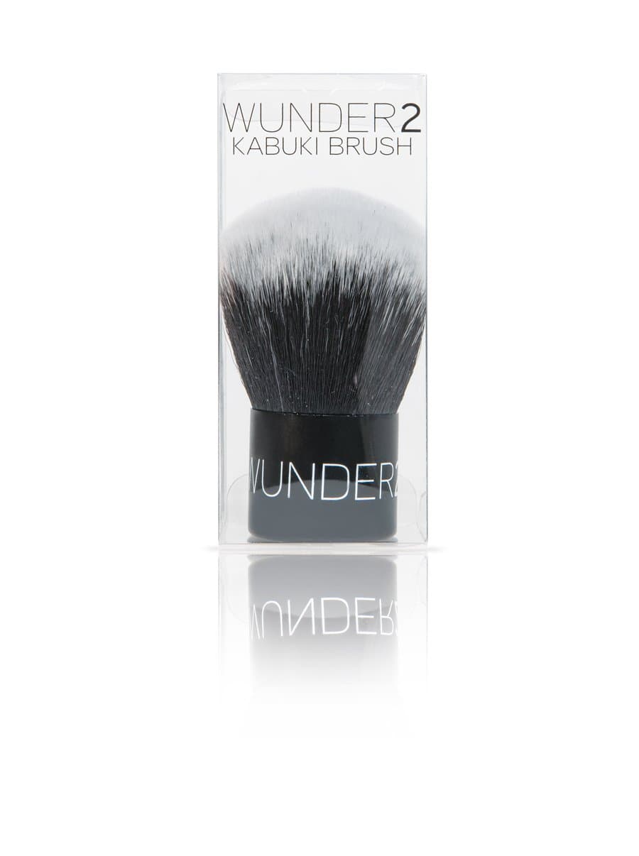 WUNDERBROW Kabuki Brush Makeup Rounded Brush Great For Face Powder Contour Blush Blending Finishing Setting Flawless Finish