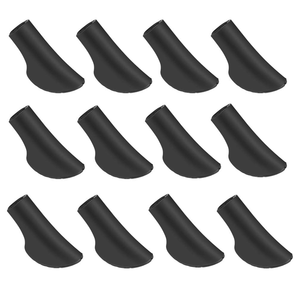 Nordic Walking Pads, 12 Pieces/6 Pairs Asphaltic Rubber Pad Pads for Nordic Walking