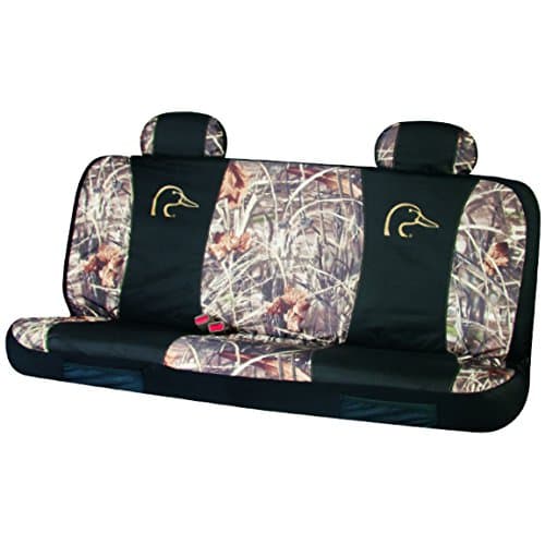 Ducks Unlimited Mid-Size Camo Bench Seat Cover (Realtree Max-4 Camo, Durable Polyester Fabric, Includes One Seat Cover and Two Headrest Covers, Sold Individually)
