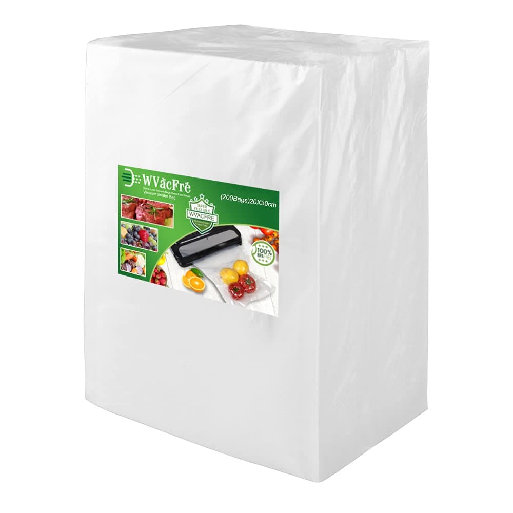20x30cm(200Bags) Vacuum Sealer Bags Designed for Sous Vide Cooking and Food Storage,BPA Free Embossed Vacuum Food Sealer Bags and Compatible with All Types Sealer Machines