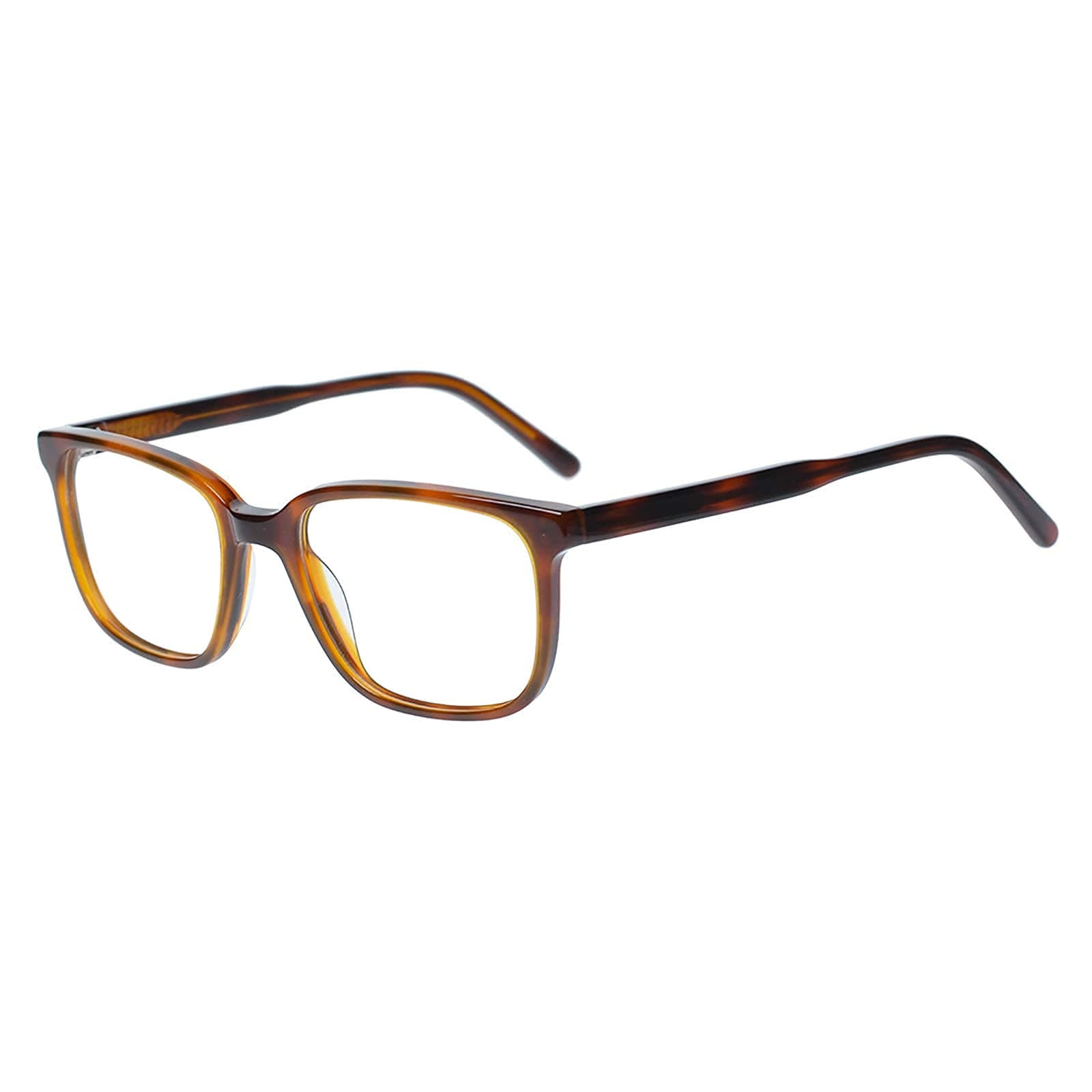 Kids Glasses Eyewear Frame with Square Clear Lens for Teens Children Boys Girls Tortoise(Age 5-12)