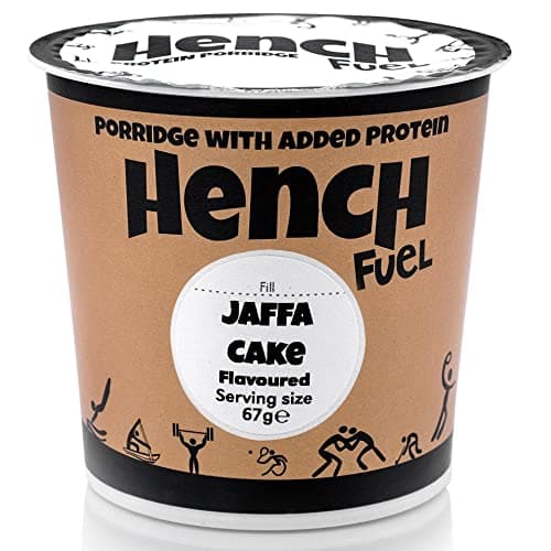 Hench Fuel High Protein Porridge, Instant Oats, 20g of Protein Per Pot, Low Sugar, High Protein, Real Fruit Ingredients, Meal Replacement, 8 Flavours