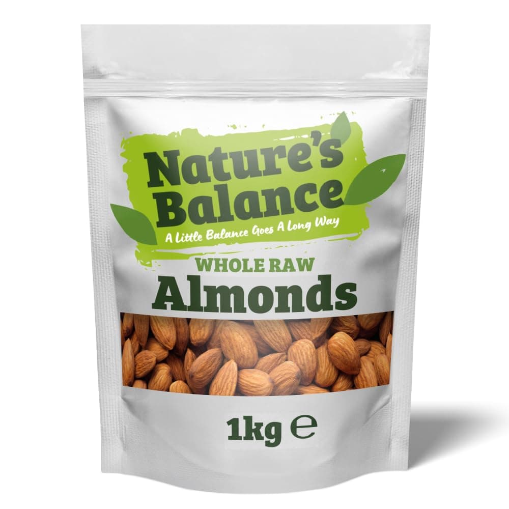 Nature's Balance Whole California Raw Almonds 1kg