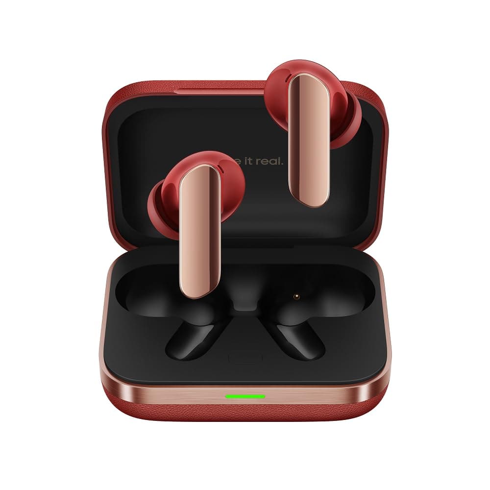 Buds Air 7 Pro with Ai Live Translation, 11mm+6mm Dual-dac Driver, 48 Hrs Playtime, 53 dB ANC, LHDC, 45Ms Low Latency, 360° Spatial Audio, IP55 Dust & Water Resistant, BT 5.4 - (Red)
