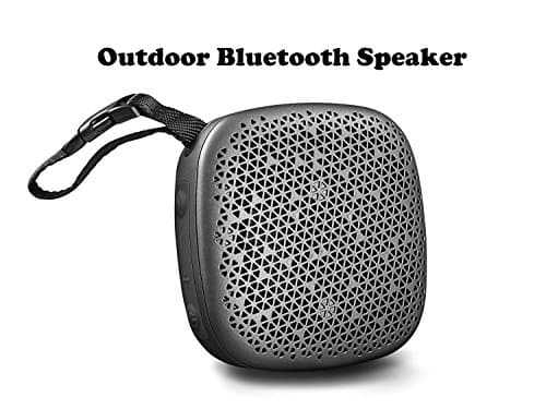 2019 Portable Outdoor Bluetooth Speaker/Shower Speaker with Enhanced Bass Sound, Built-in Microphone and Micro TF SD Card Slot,Support MP3 Play(Gray) ÿÿ