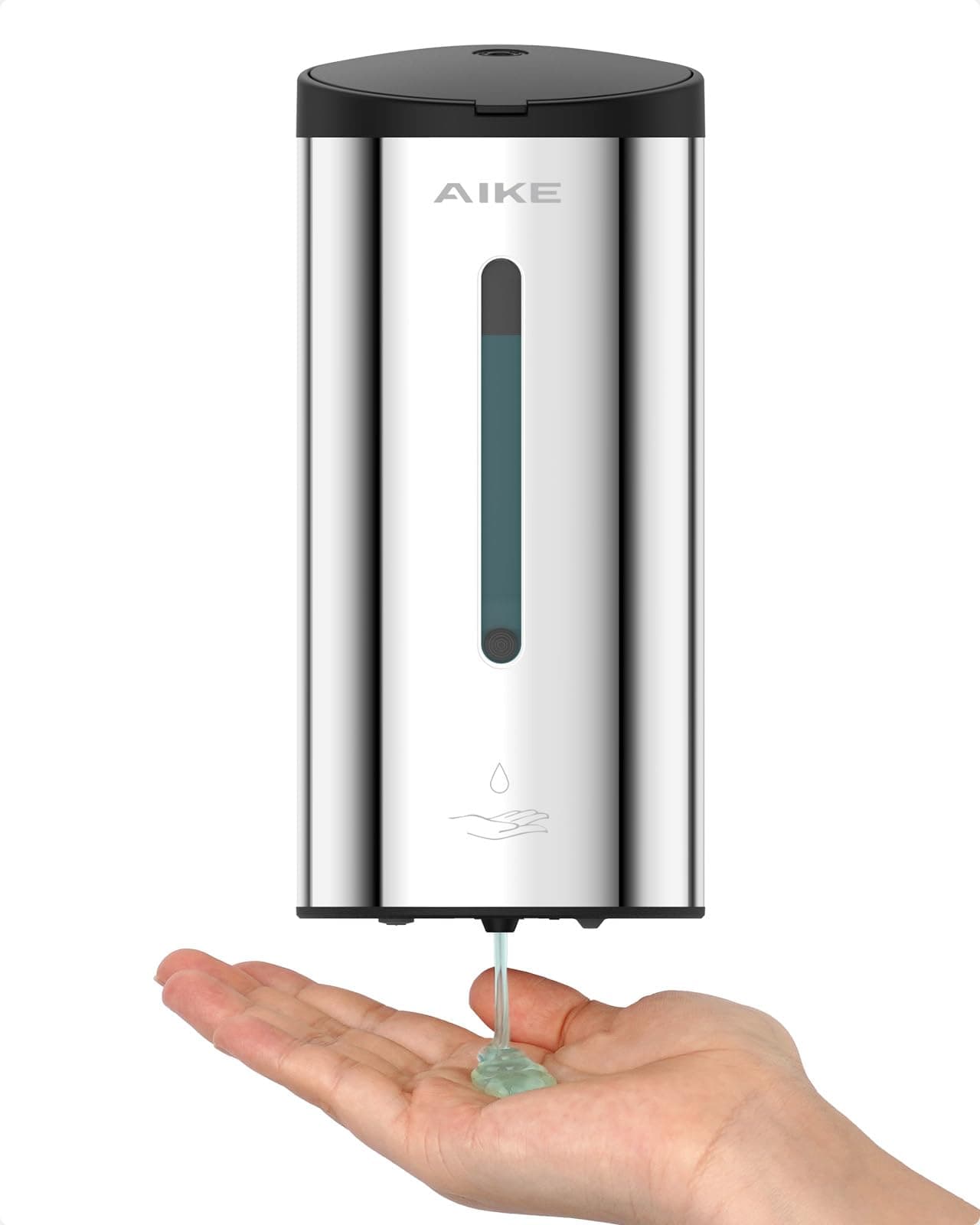 AK1205E Automatic Soap Dispenser Wall Mounted,Commercial Large Capacity Stainless Steel Liquid Dispenser for Bathroom and Kitchen