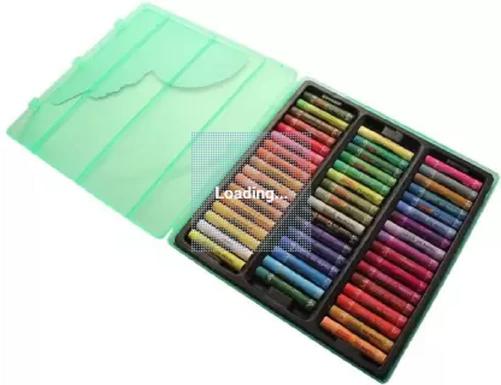 Camlin Kokuyo Oil Pastels- 50 Shade Regular (Set Of 50, Multicolor)