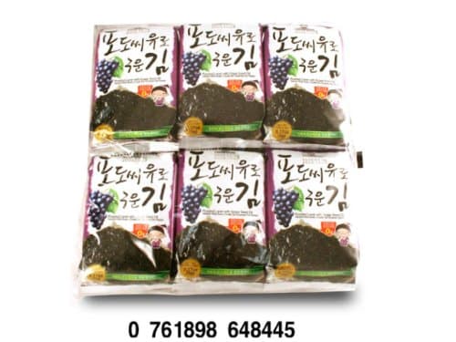 Choripdong Korean Seaweed Snack (Kim Nori), Roasted W/Grape Seed Oil & Sea Salted, 0.17-Ounce Bags (Pack of 12)
