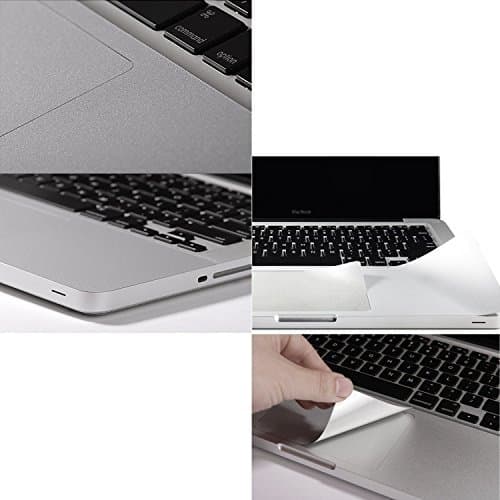 Bluecell Silver Color Palm Rest with Trackpad Skin Protector Sticker Cover for Macbook Pro 15.4" Model No: A1286