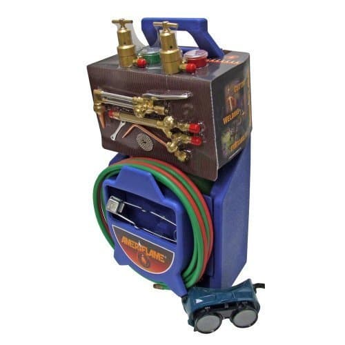 Ameriflame TI350 Medium/Heavy Duty Portable Welding/Cutting/Brazing Outfit with Plastic Carrying Stand