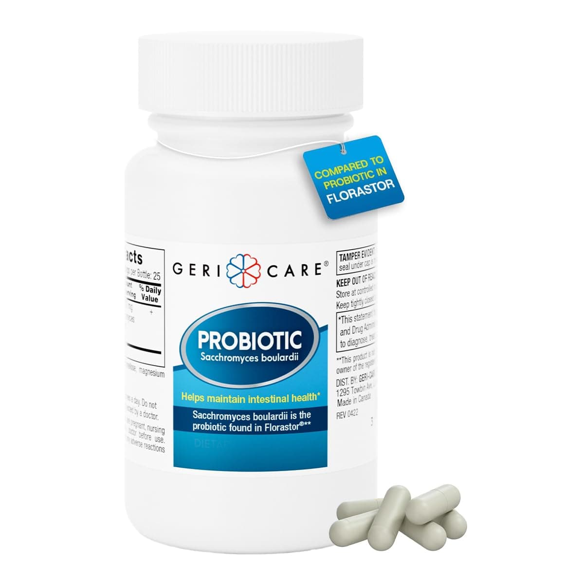 Ultimate Probiotic and Digestive Health Supplement - Complete Gut Repair, Seed Probiotics, and Florastor Probiotic Formula. Probiotics for Women and Men Lactose & Gluten-Free - 50 Capsules.