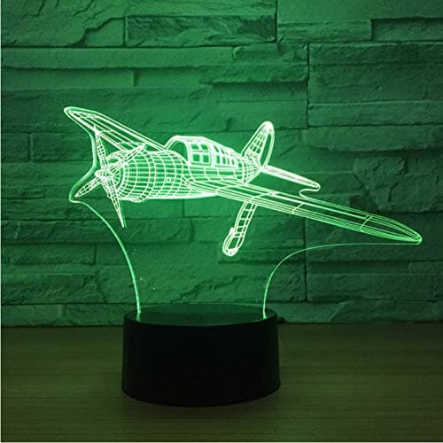 Aircraft 3D Small Night Lights Smart Home Colorful 3D Light Fixtures Christmas Decorations Gift for Baby Room Lights