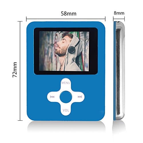 ACEE Deal 16GB Mp3 Video Player with the Cross Button (Blue)