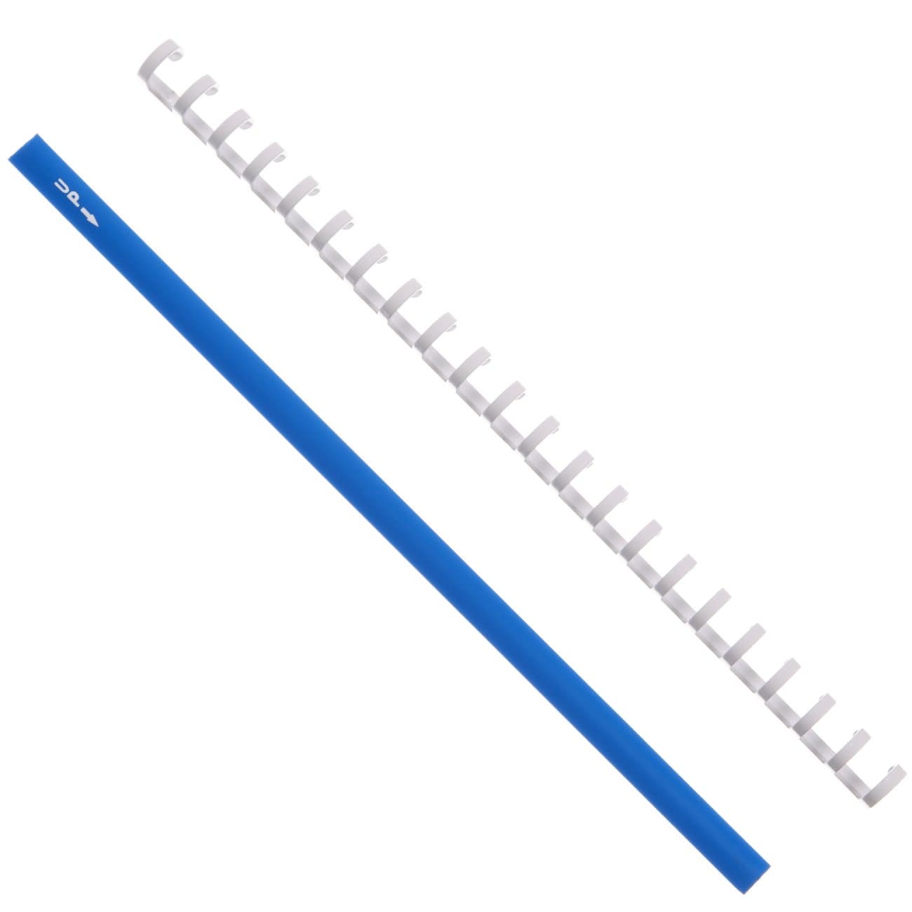 22 Ring Aerometal QRH Binder - 13mm White Pilot Checklist Binder with Blue Spine from Aerobind - 5 Per Pack