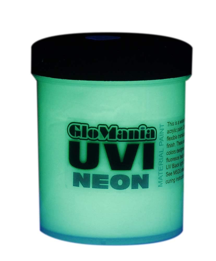 Green UV Reactive Daytime Invisible Neon Rave Paint 8oz