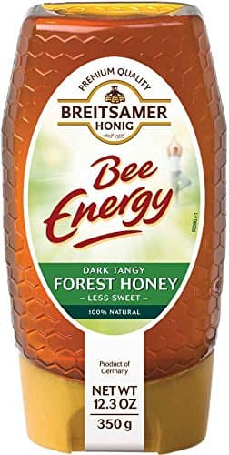 BreitsamerBee Energy Forest Honey in Squeeze Bottle, 12.35 Ounce