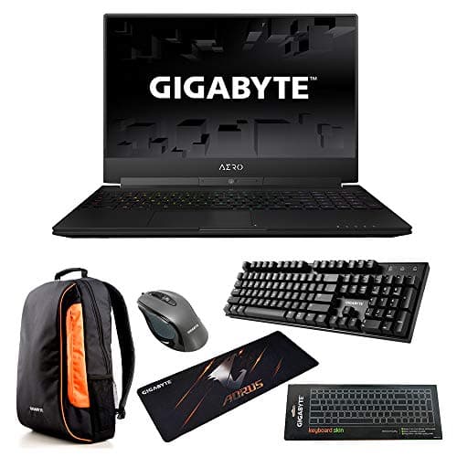 Gigabyte Aero 15X v8-BK4 15.6" Gaming Laptop - i7-8750H GTX 1070 Max-Q, 16GB RAM, 512GB M.2 PCIe SSD, 144Hz FHD IPS, Win10 + Gaming Bundle