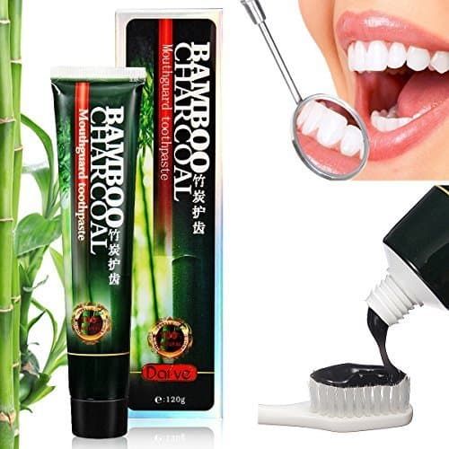 Bamboo Charcoal Toothpaste, Teeth Whitening Toothpaste, MICROBUY Charcoal Tooth Whitening, Activated Charcoal Black Whitening Toothpaste, Deep Clean Dental Cream Oral Hygiene Teeth Care, 120g