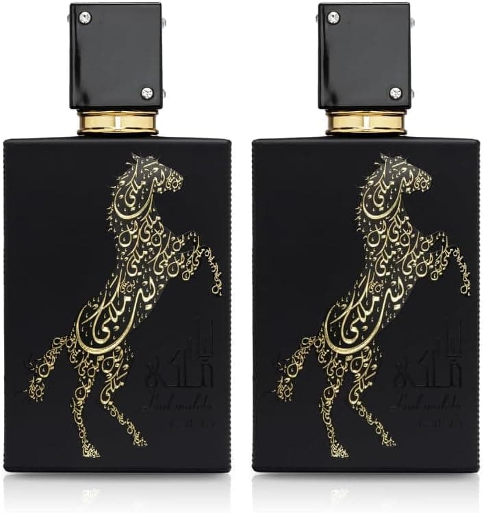 Lattafa Perfumes Lail Maleki for Unisex Eau de Parfum Spray, 3.4 Ounce (Pack of 2)