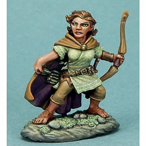 Female Halfling Ranger with Bow Miniature Visions In Fantasy Dark Sword Miniatures