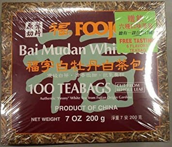 Foojoy Bai Mudan White Tea, 7 Oz, 100 Teabags