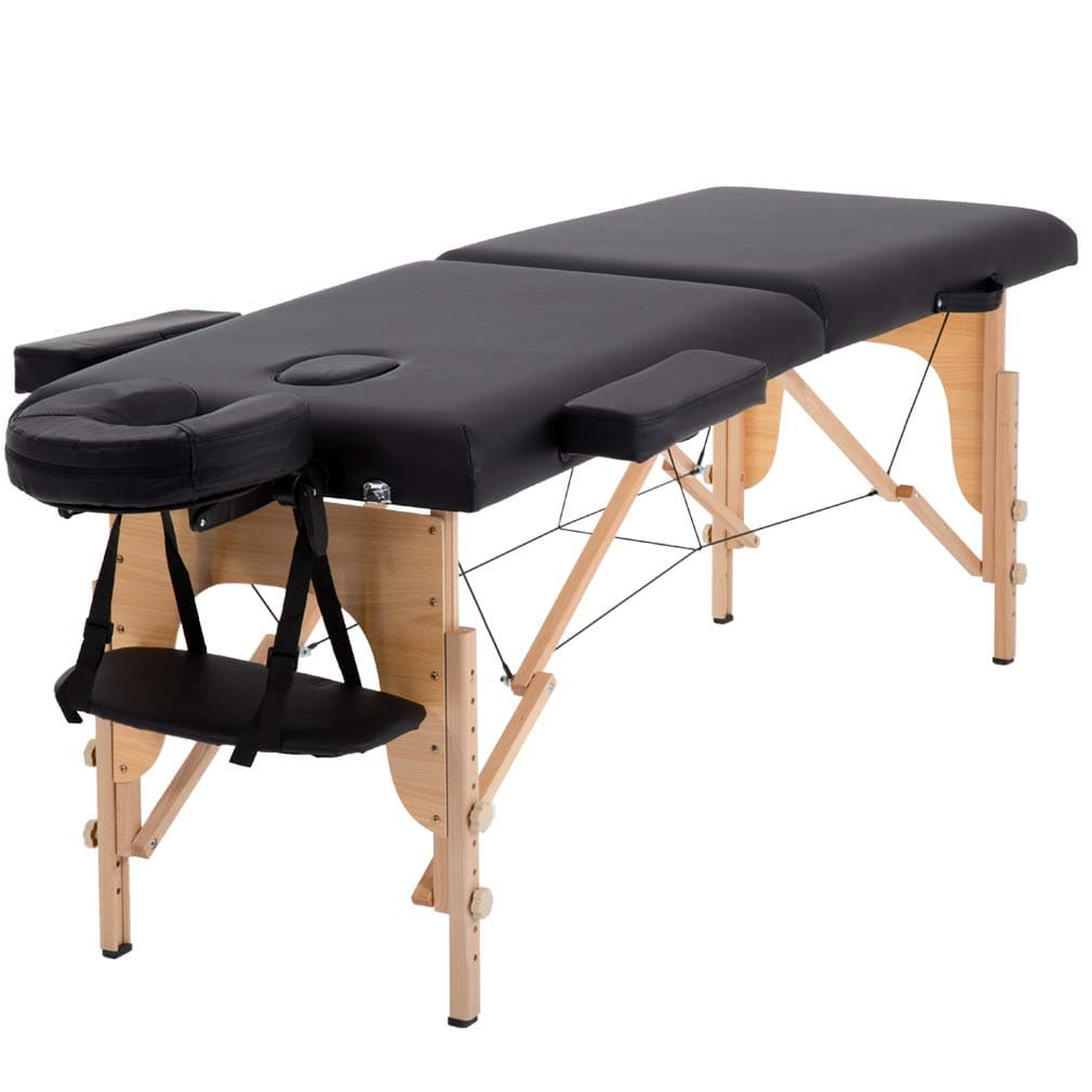 BestMassage Massage Bed Portable Massage Table 24 Inch Wide Lash Bed Height Adjustable 2 Folding Spa Table with Non-Woven Bag for Spa Footmassage Facial CareSpa Tattoo