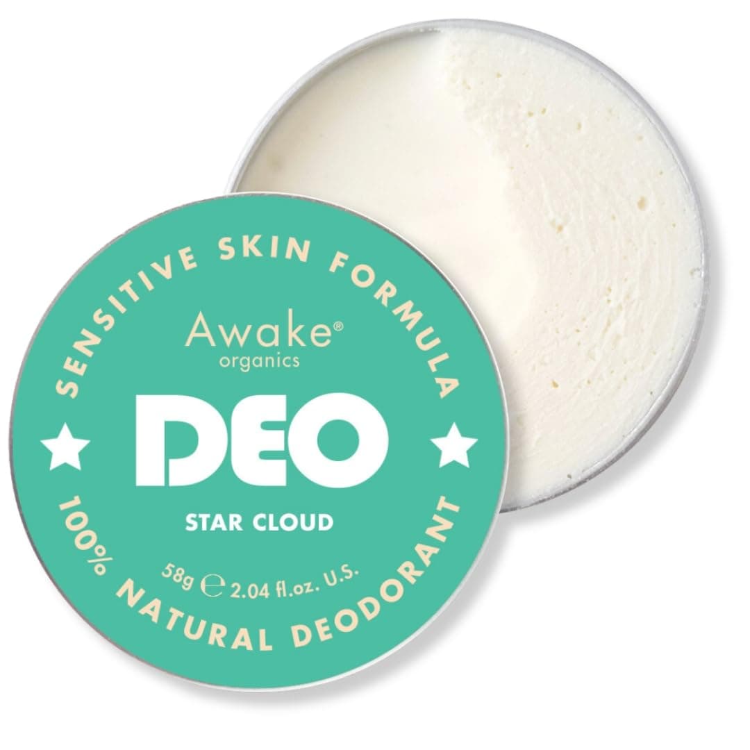 DEO - Natural Plastic Free Deodorant Balm - Star Cloud - Gentle & Unscented for Sensitive Skin - Aluminium Free - Bicarb Free - Vegan - Made in England - 58g
