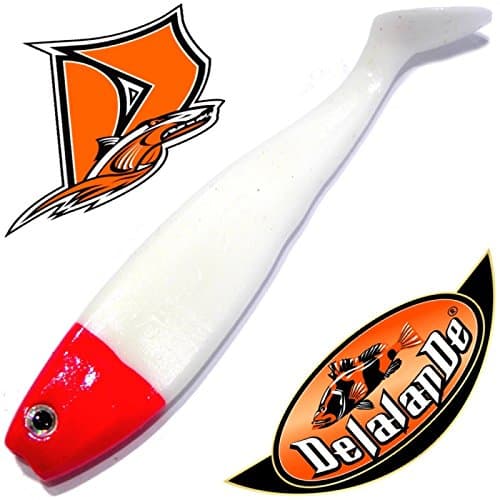 Delalande LURE SHAD GT - 500, Red white head, 61, 9