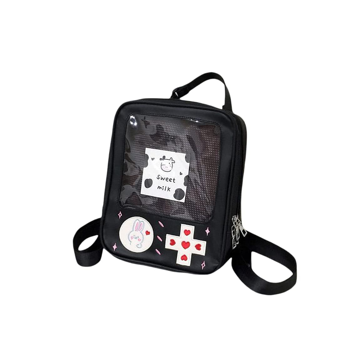 cute Ita Backpack Fashion Gameboy Style itabag 3 way bag Kawaii Backpack pin display backpack ita bag backpack cute backpack