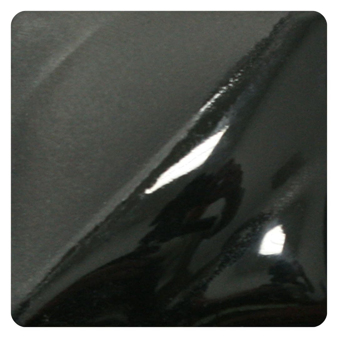 Amaco 402800 Velvet Underglaze, 1 pint Capacity Jar, V-361, Jet Black