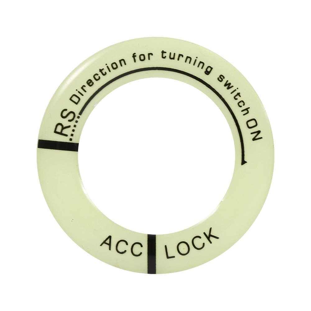 Light Ring For Ignition Switch Trim, Universal Car Motorcycle Luminous keyhole car hole sticker Ignition Switch LuminousCircle Key light Ring Circle Cover Trim(Black)