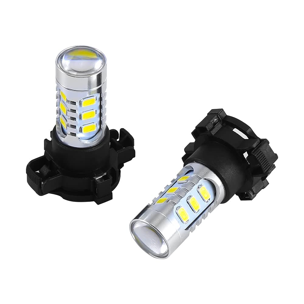 (2 Xenon White Error Free 15-SMD PY24W 5200s LED Bulbs Compatible With BMW E90/E92 3 F10/F07 5 Series E83/F25 X3 E70 X5 E71 X6 Z4