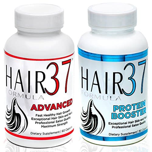 Hair Supplements with Advanced Vitamins for Fast Hair Growth 18 Amino Acids for Strong Thick Hair and Nails Builds Keratin and Collagen for Skin Hair Formula 37 Advanced and Protein Booster