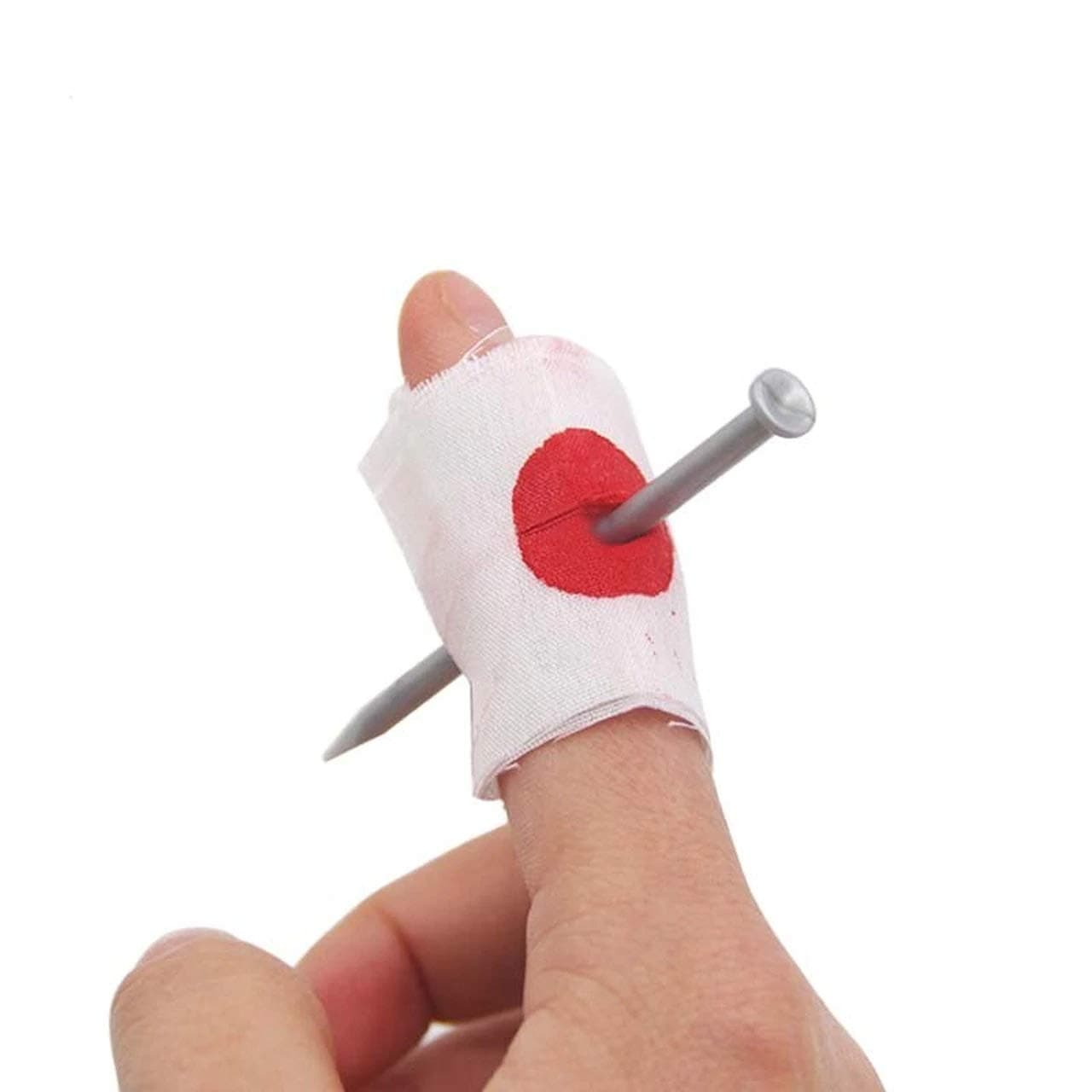 Nail Through Finger With Bandage - Practical Childrens Kids Party Tricks