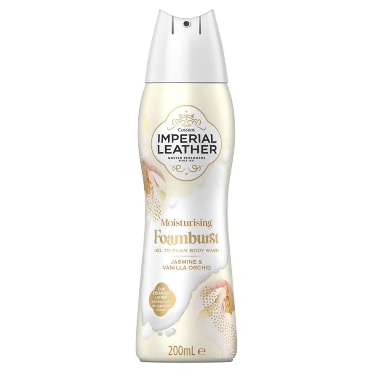 Moisturising Foamburst Gel to Foam Body Wash Jasmine & Vanilla Orchid 200ml