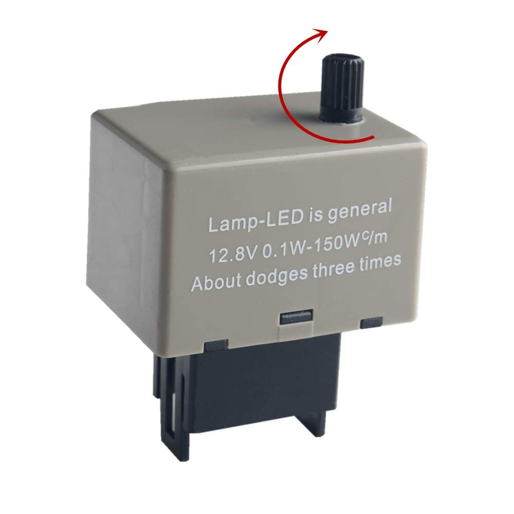 DEWHEL 8-Pin 81980-50030 066500-4650 Speed Adjustable Electronic LED Flasher Assy Relay Fix For Lexus Scion or Toyota LED Turn Signal Light Bulbs