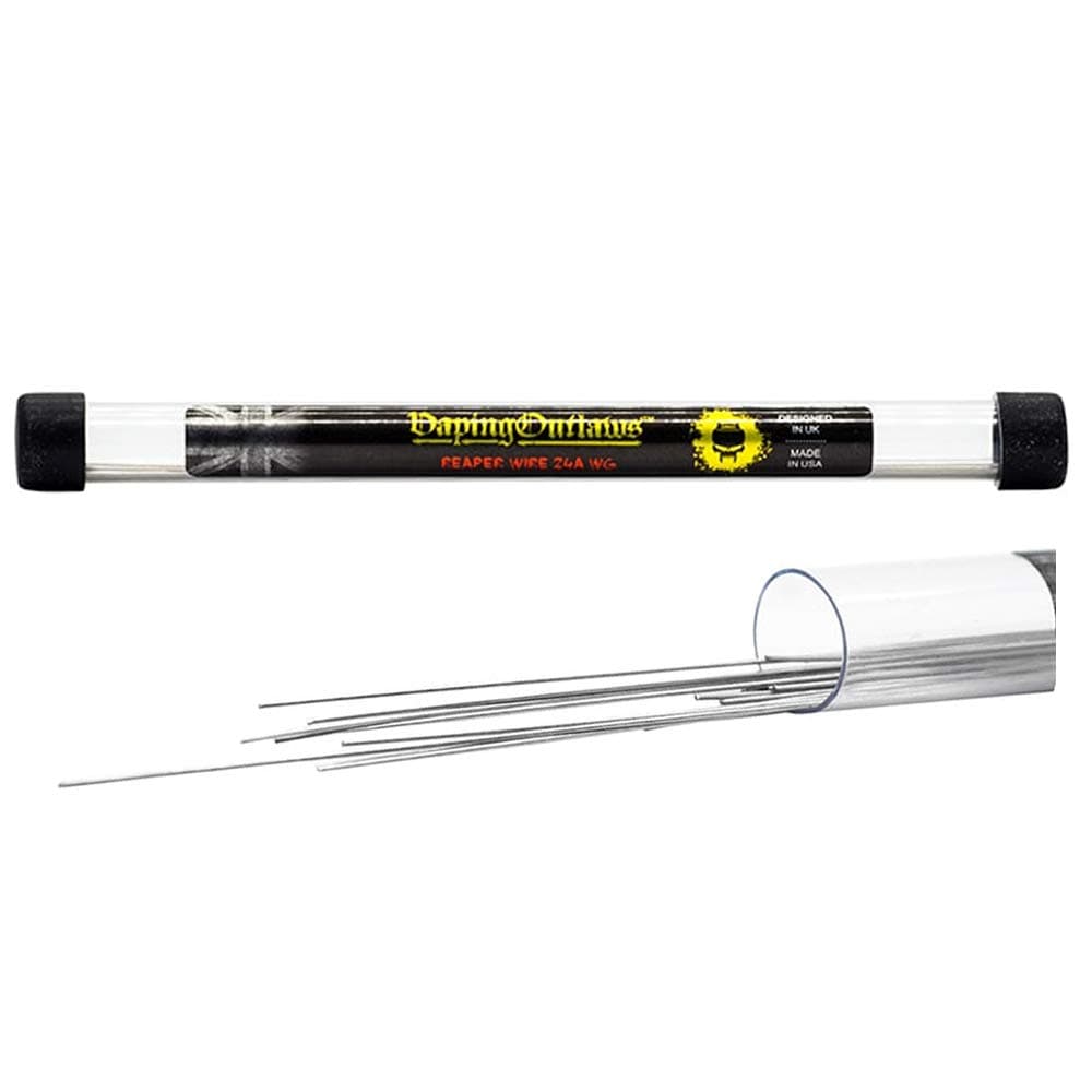 Vaping Outlaws Reaper Wire Shots – Pack of 20 Rebuildable Coil Wires for RDA RBA & RDTA Tanks – Premium USA RDA Coil Wire – 18 20 22 24 26 AWG and 28 AWG – Heat Resistance Wire Heating Coils