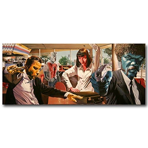 13X32Inch Pulp Fiction Classic Movie Art Silk Wall Poster 13X32 20X47 Inch Uma Thurman